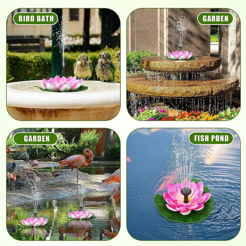 Solar Fountain Pond Decorative