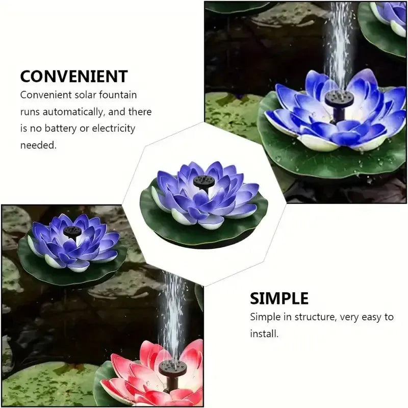 Solar Fountain Pond Decorative
