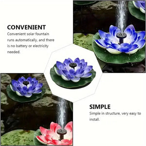 Solar Fountain Pond Decorative