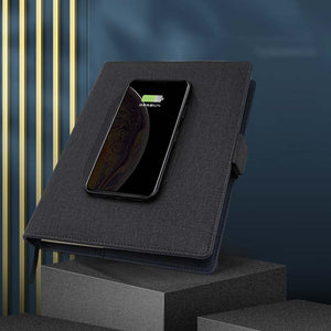 Wireless Charging Multi-Function Portfolio Notebook