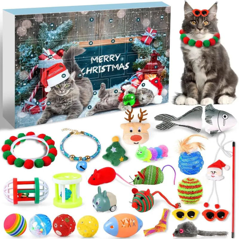 Christmas countdown cat Calendar
