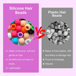 Silicone Hair Beads(50 pcs)