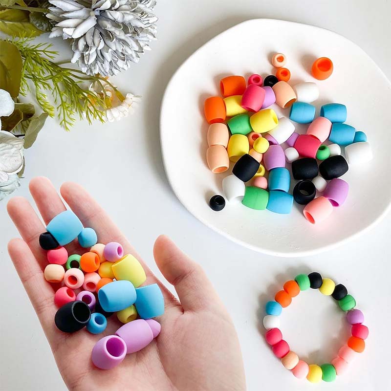 Silicone Hair Beads(50 pcs)