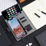 Wireless Charging Multi-Function Portfolio Notebook
