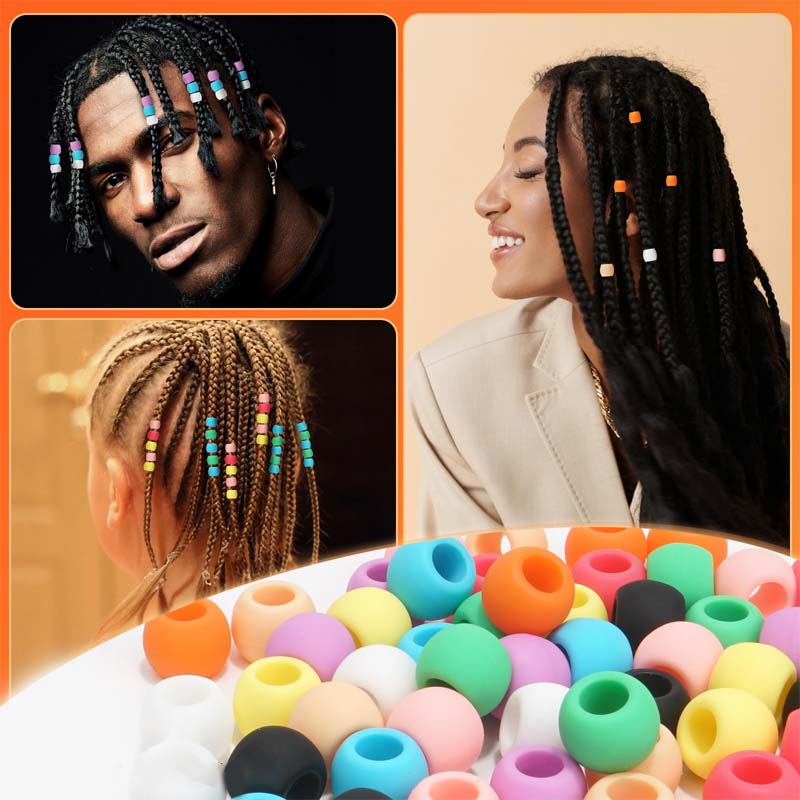 Silicone Hair Beads(50 pcs)