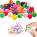 Silicone Hair Beads(50 pcs)