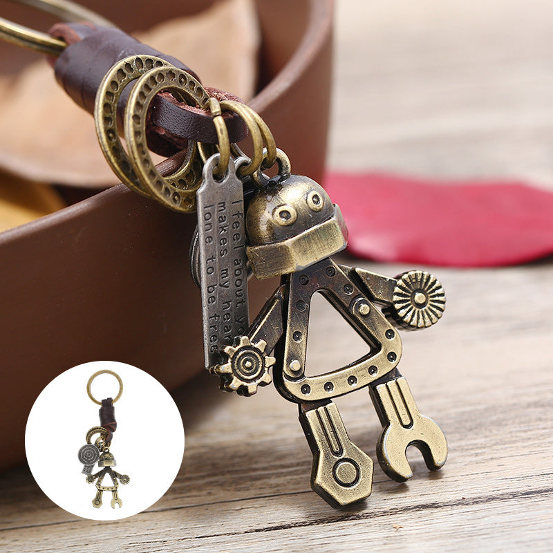 Wrench Robot Keychain