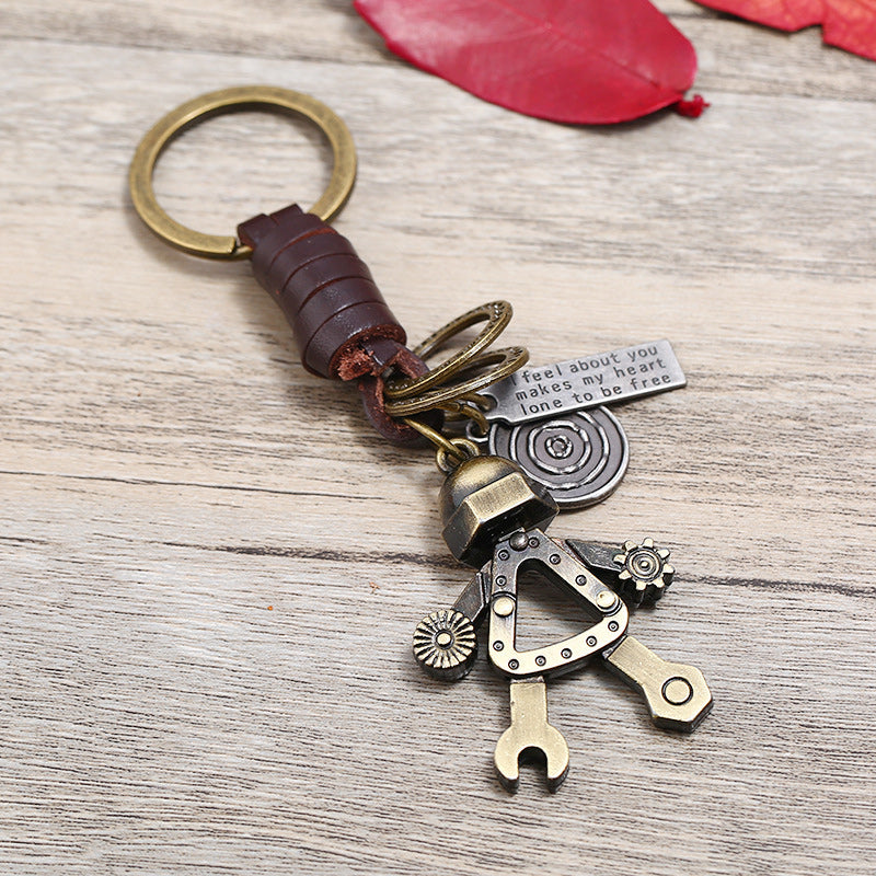 Wrench Robot Keychain