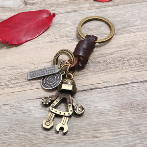 Wrench Robot Keychain