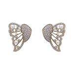 Butterfly Earrings With Pearls And Diamonds
