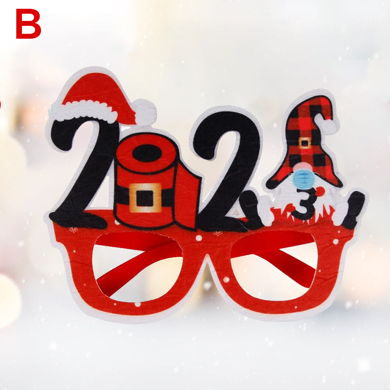 Glittering Christmas Glasses Frames