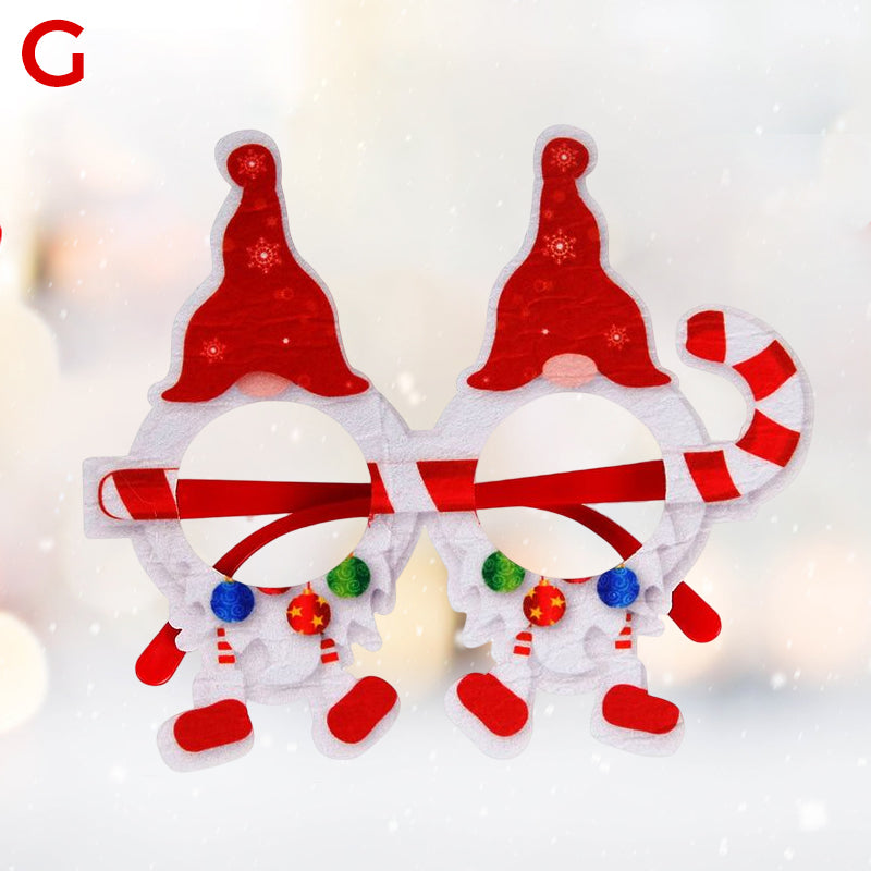 Glittering Christmas Glasses Frames