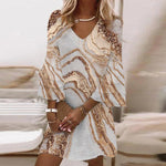 Summer dress with bell sleeves