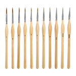 11 Pcs Miniature Detail Paint Brush Set