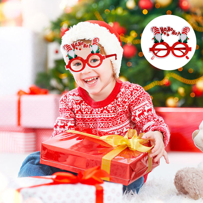 Glittering Christmas Glasses Frames